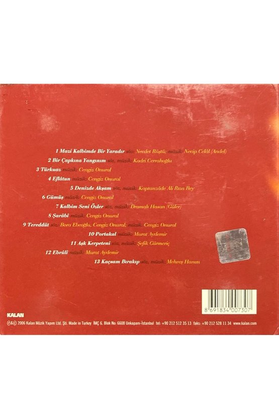 (Plak Değildir CD dir) CD İncesaz 4 Mazi Kalbimde CD