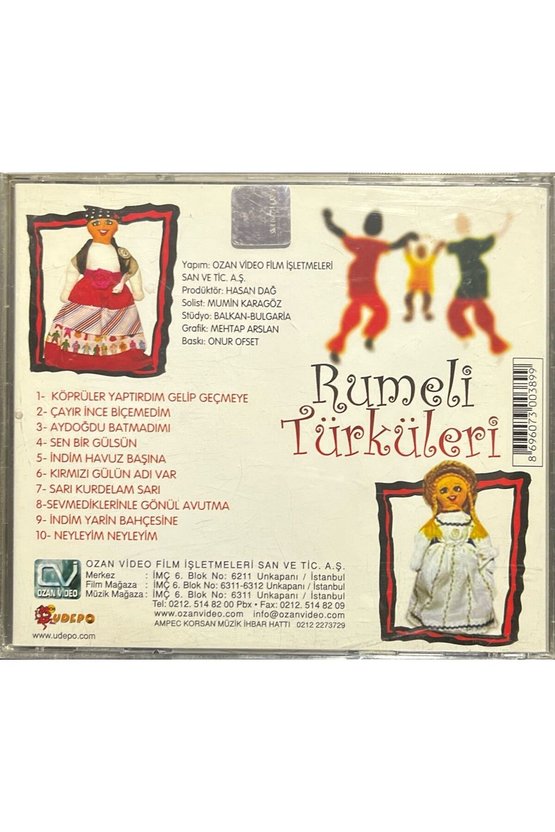 (Plak Değildir CD dir) CD Rumeli Türküleri CD