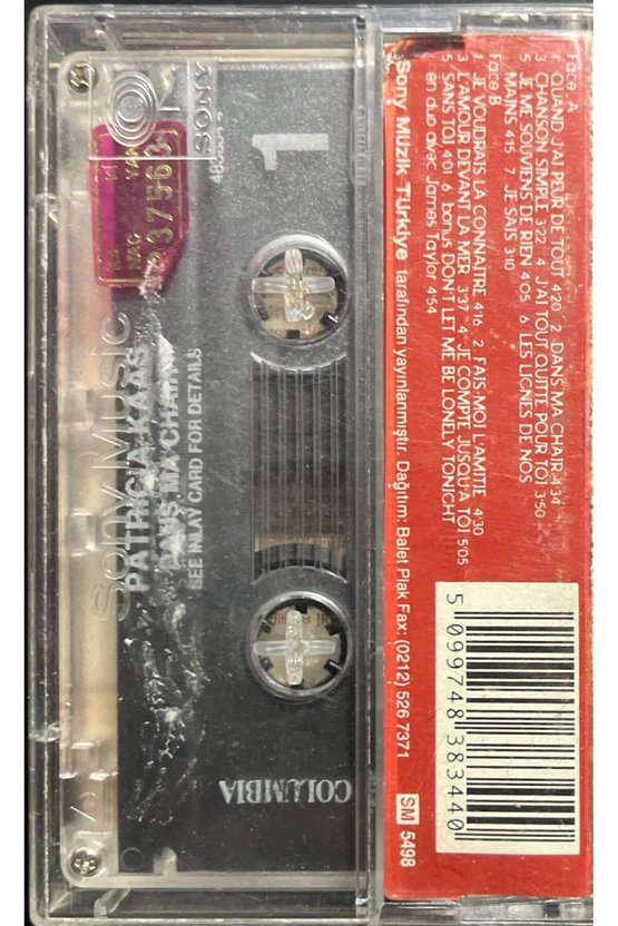 (Plak Değildir KASET tir) Kaset Patricia Kaas Dans Ma Chair Kaset