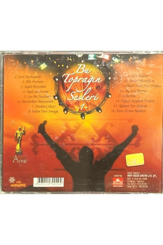 (Plak Değildir CD dir) CD Bu Toprağın Sesleri 1 CD