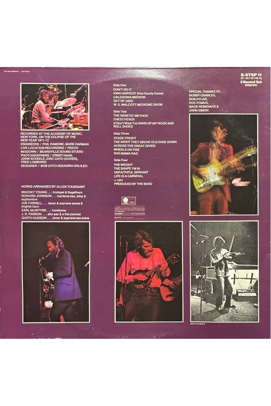 The Band Rock Of Ages LP Plak