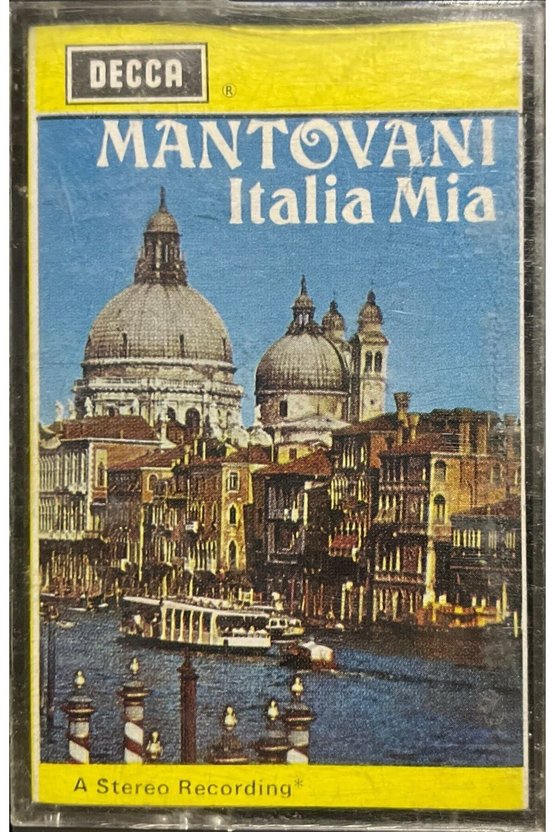 (Plak Değildir KASET tir) Kaset Mantovani Italia Mia Kaset