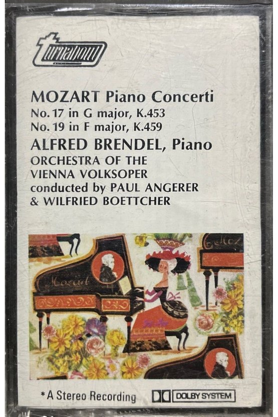 (Plak Değildir KASET tir) Kaset Mozart Piano Concerti Alfred Brendel Piano Kaset