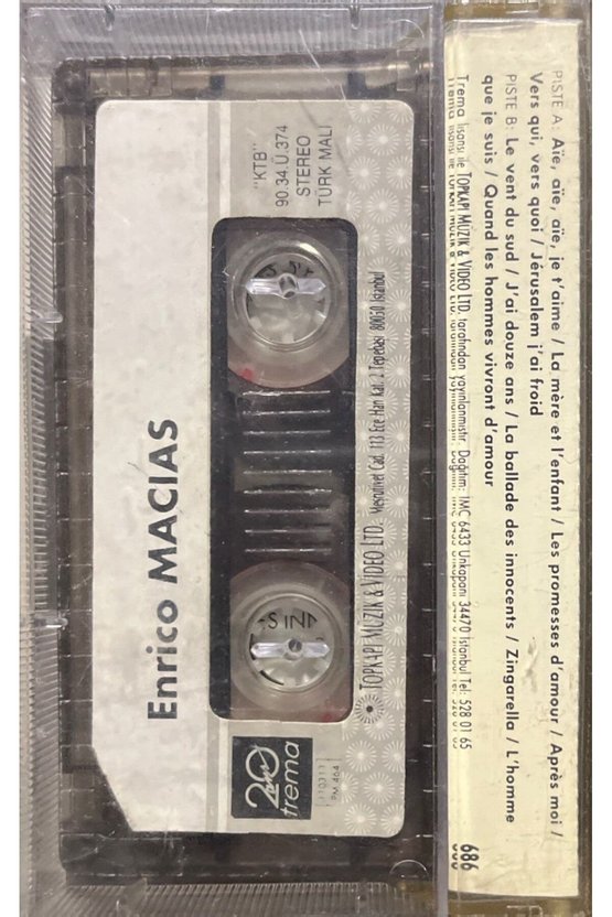 (Plak Değildir KASET tir) Kaset Enrico Macias Zingarella Kaset