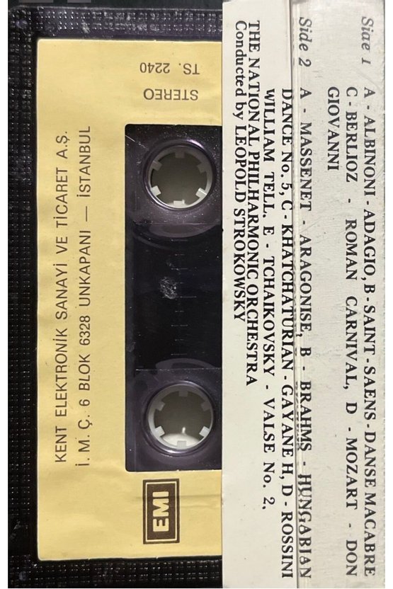 (Plak Değildir KASET tir) Kaset Best Loved Classic Vol.1 Kaset