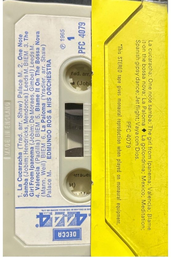 (Plak Değildir KASET tir) Kaset Latin Melodies Old & New Kaset
