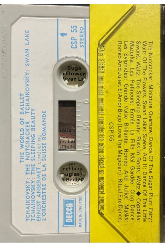 (Plak Değildir KASET tir) Kaset The World Of Ballet Kaset