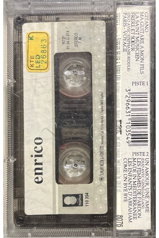 (Plak Değildir KASET tir) Kaset Enrico Macias Enrico Kaset