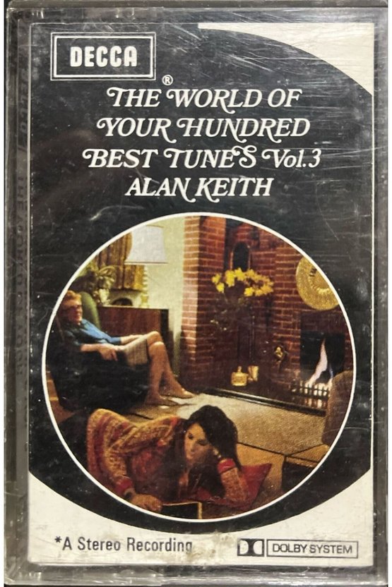 (Plak Değildir KASET tir) Kaset The World Of Your Hundred Best Tunes Vol.3 Alan Keith Kaset