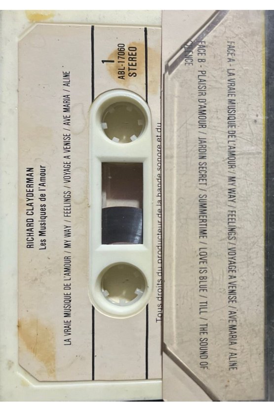 (Plak Değildir KASET tir) Kaset Richard Clayderman Les Musiques De IAmour Kaset