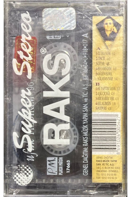(Plak Değildir KASET tir) Kaset Ufuk Yıldırım 96 Açılmamış Jelatininde Kaset