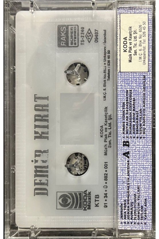 (Plak Değildir KASET tir) Kaset Fahir Atakoğlu Demir Kırat Kaset