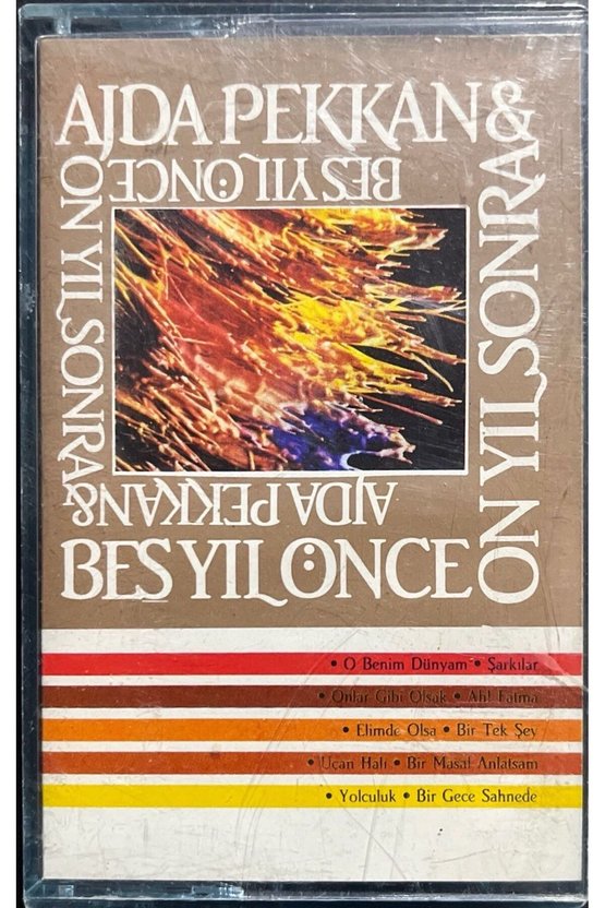 (Plak Değildir KASET tir) Kaset Ajda Pekkan Beş Yıl Önce On Yıl Sonra Kaset