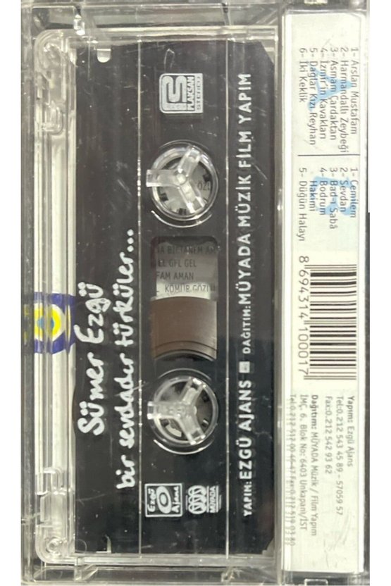 (Plak Değildir KASET tir) Kaset Sümer Ezgü Bir Sevdadır Türküler Kaset