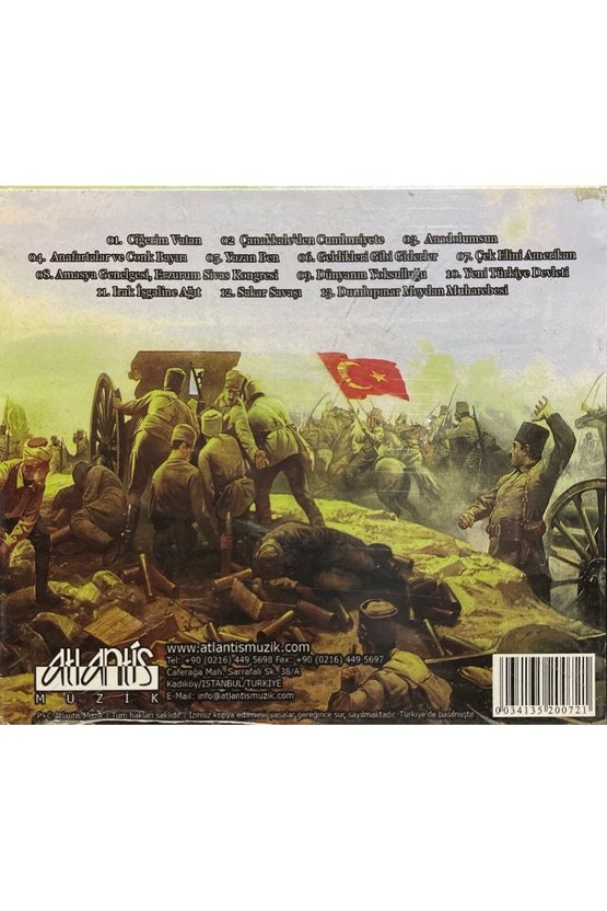 (Plak Değildir CD dir) CD Hasan Cihat Örter - Akın Ok Mustafa Kemal Ve Vatan Senfonisi Açılmamış Je