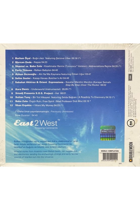 (Plak Değildir CD dir) CD East To West Açılmamış Jelatininde CD
