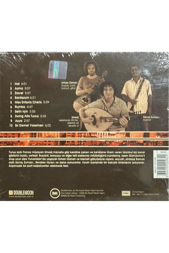 (Plak Değildir CD dir) CD Smadj Present Orhan Osman Ve Savaş Zurnacı Açılmamış Jelatininde CD