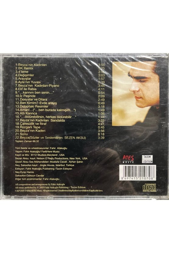 (Plak Değildir CD dir) CD Fahir Atakoğlu Beyza nın Kadınları Açılmamış Jelatininde CD
