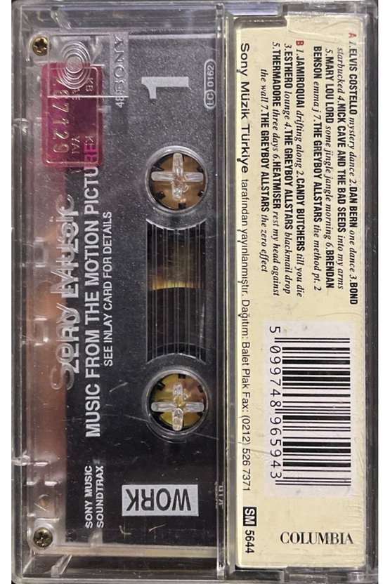 (Plak Değildir KASET tir) Kaset Zero Effect Soundtrack Kaset