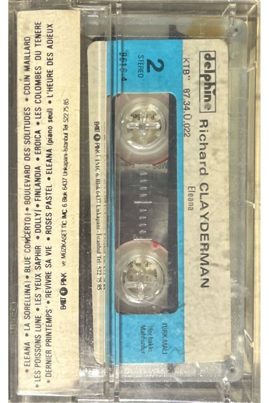 (Plak Değildir KASET tir) Kaset Richard Clayderman Elena Kaset