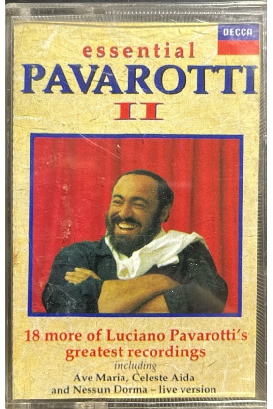 (Plak Değildir KASET tir) Kaset Essential Pavarotti II Kaset