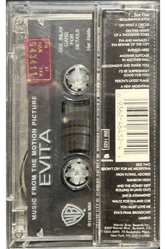 (Plak Değildir KASET tir) Kaset Evita Soundtrack Kaset