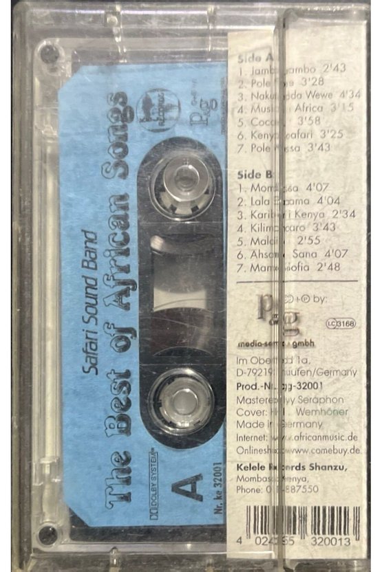 (Plak Değildir KASET tir) Kaset The Best Of African Songs Kaset