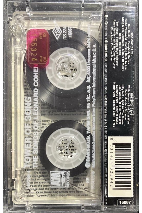 (Plak Değildir KASET tir) Kaset The Songs Of Leonard Cohen Tower Of Song Kaset