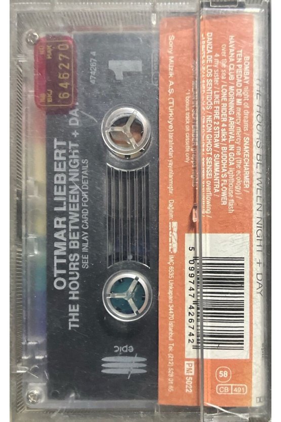 (Plak Değildir KASET tir) Kaset Ottmar Liebert The Hours Between Night + Day Kaset