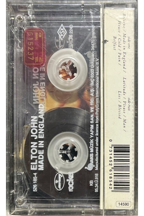(Plak Değildir KASET tir) Kaset Elton John Made In England Kaset