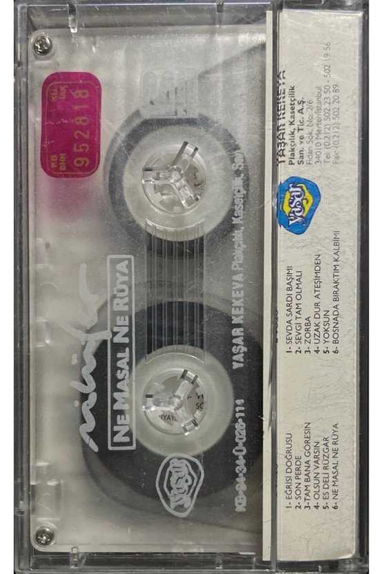 (Plak Değildir KASET tir) Kaset Nilüfer Ne Masal Ne Rüya Kaset