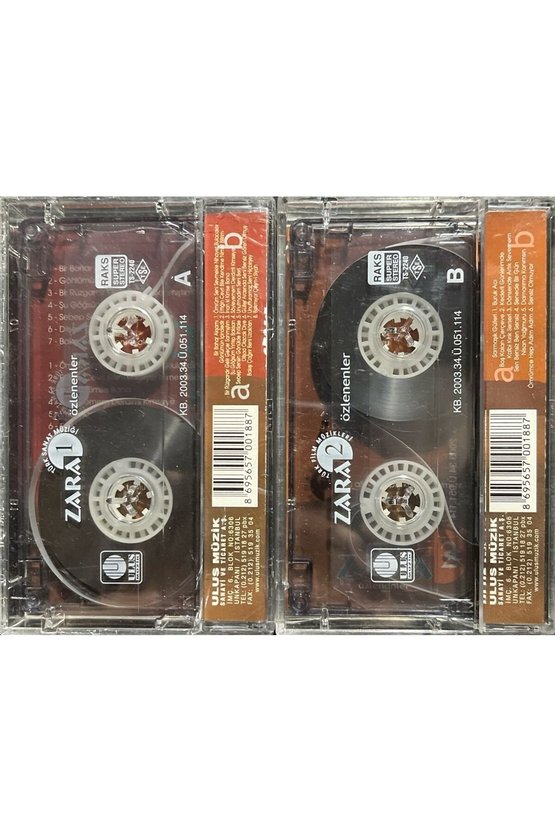 (Plak Değildir KASET tir) Kaset Zara Özlenenler 1-2 Çift Kaset