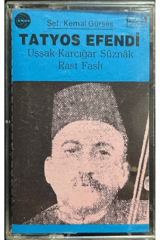 (Plak Değildir KASET tir) Kaset Tatyos Efendi Uşşak-Karcığar Süznak Rast Faslı Kaset