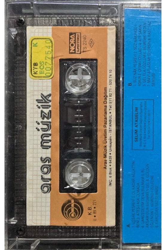 (Plak Değildir KASET tir) Kaset Tatyos Efendi Uşşak-Karcığar Süznak Rast Faslı Kaset