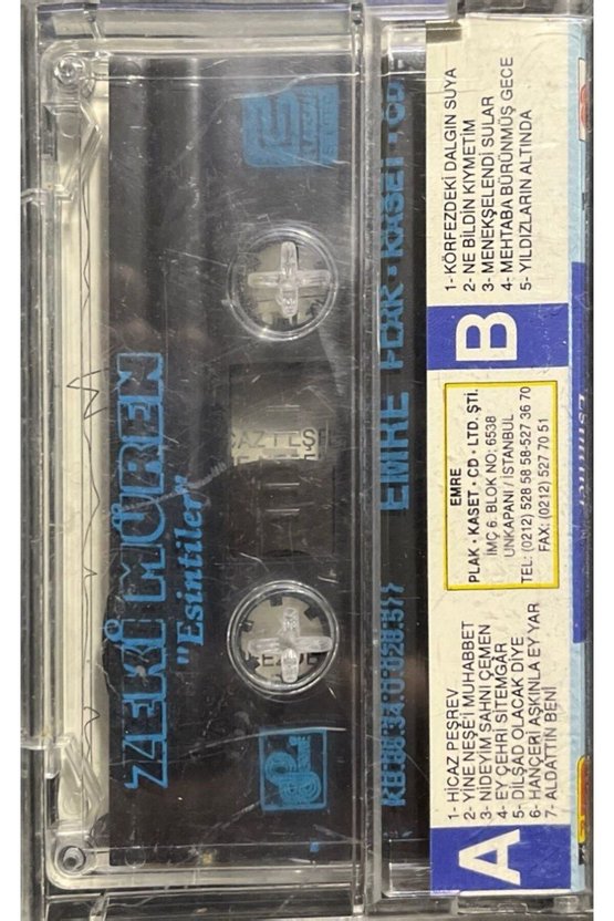 (Plak Değildir KASET tir) Kaset Zeki Müren Esintiler Kaset
