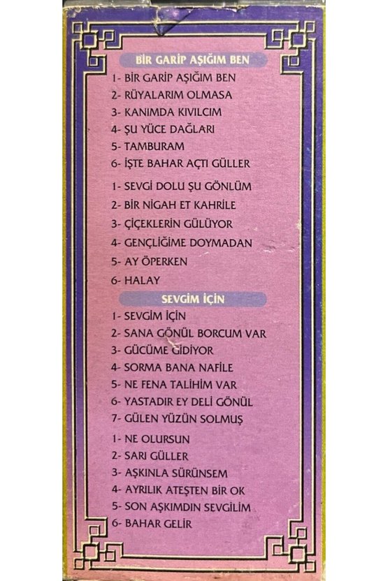 (Plak Değildir KASET tir) Kaset Ayşegül Durukan 38 Eser 3 Kaset Birarada Kaset