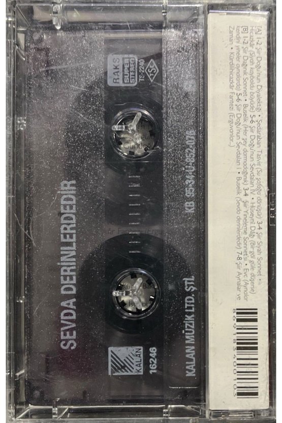 (Plak Değildir KASET tir) Kaset İnci Çayırlı Sevda Derinlerdedir Kaset