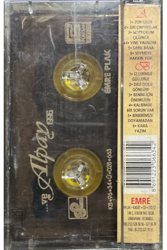 (Plak Değildir KASET tir) Kaset Alpay ...Ve Alpay 1996 Kaset