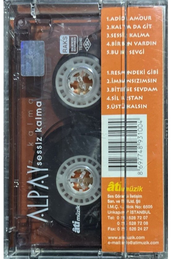 (Plak Değildir KASET tir) Kaset Alpay Sessiz Kalma Kaset