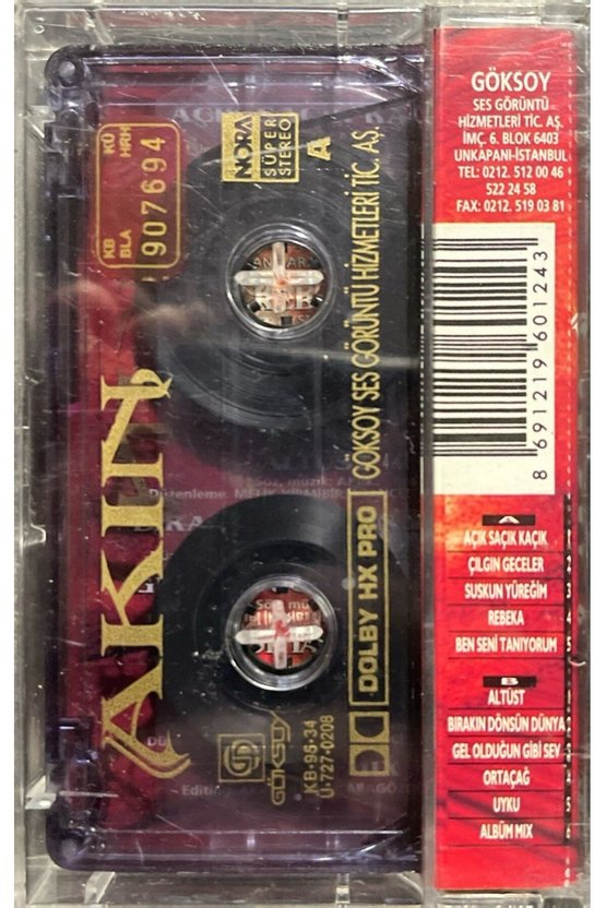 (Plak Değildir KASET tir) Kaset Akın Suskun Yüreğim Kaset