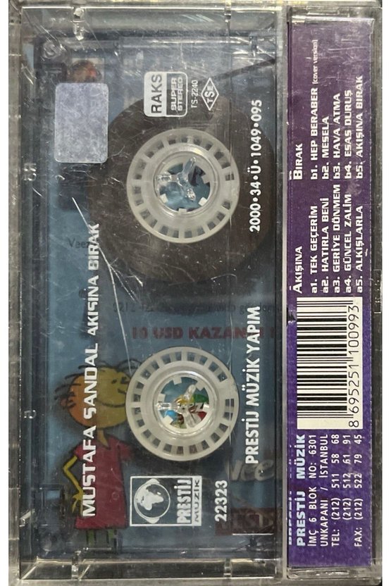(Plak Değildir KASET tir) Kaset Mustafa Sandal Akışına Bırak Kaset