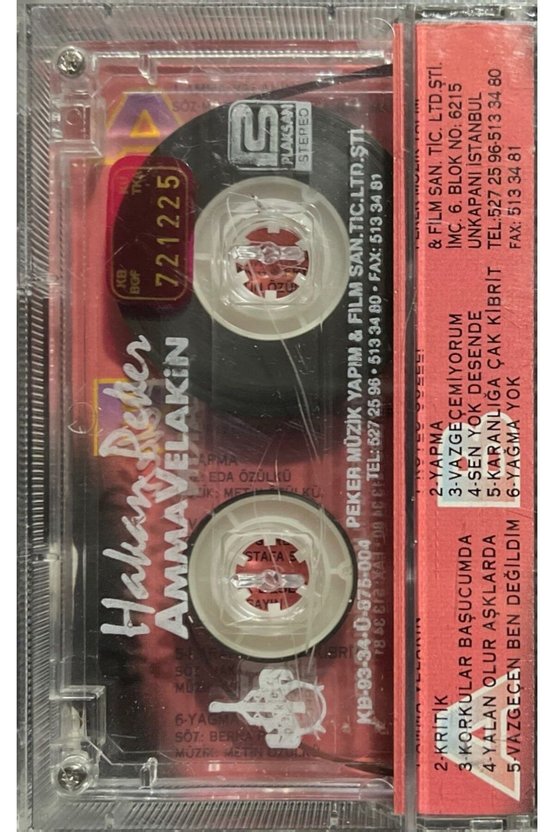 (Plak Değildir KASET tir) Kaset Hakan Peker Amma Velakin Kaset