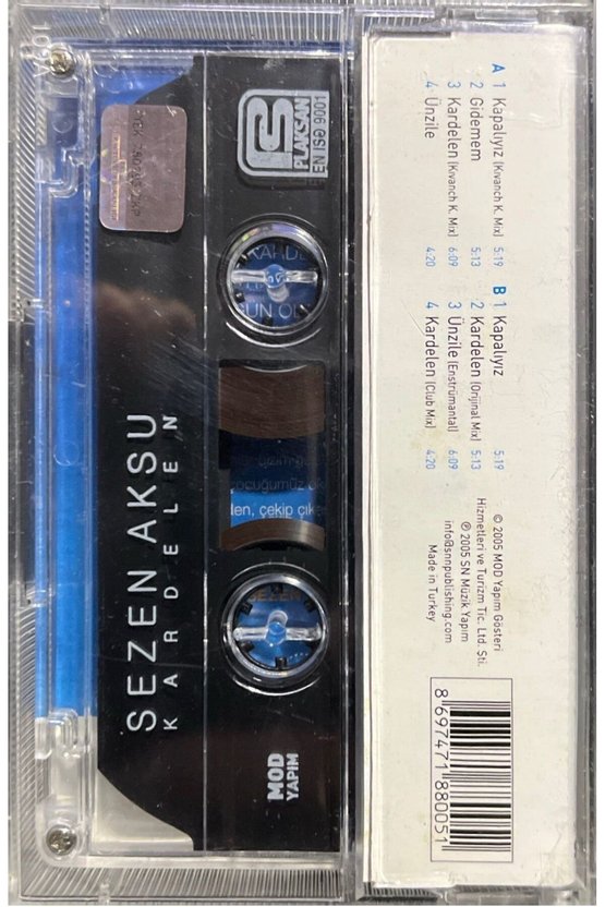 (Plak Değildir KASET tir) Kaset Sezen Aksu Kardelen Aç Kardelen Aç Kaset