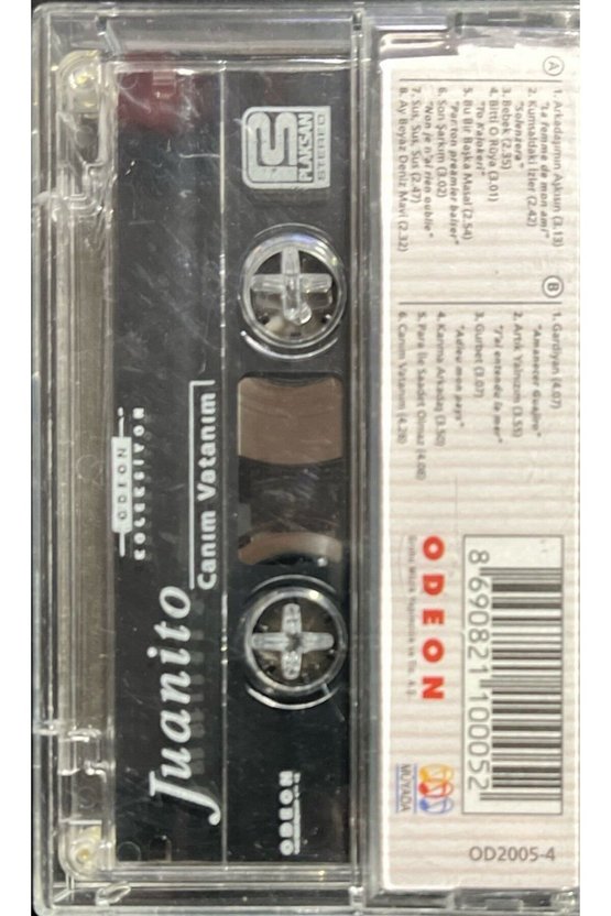 (Plak Değildir KASET tir) Kaset Juanito Canım Vatanım Odeon Koleksiyon Kaset