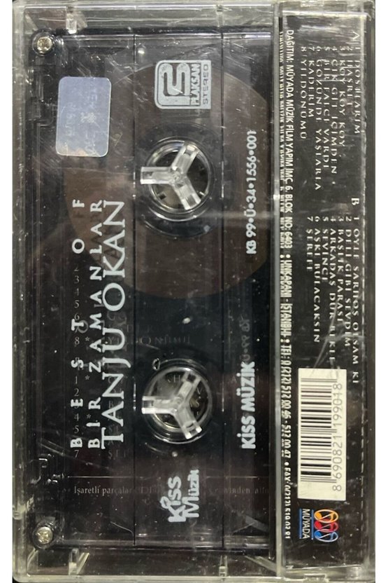 (Plak Değildir KASET tir) Kaset Best Of Bir Zamanlar Tanju Okan Kaset