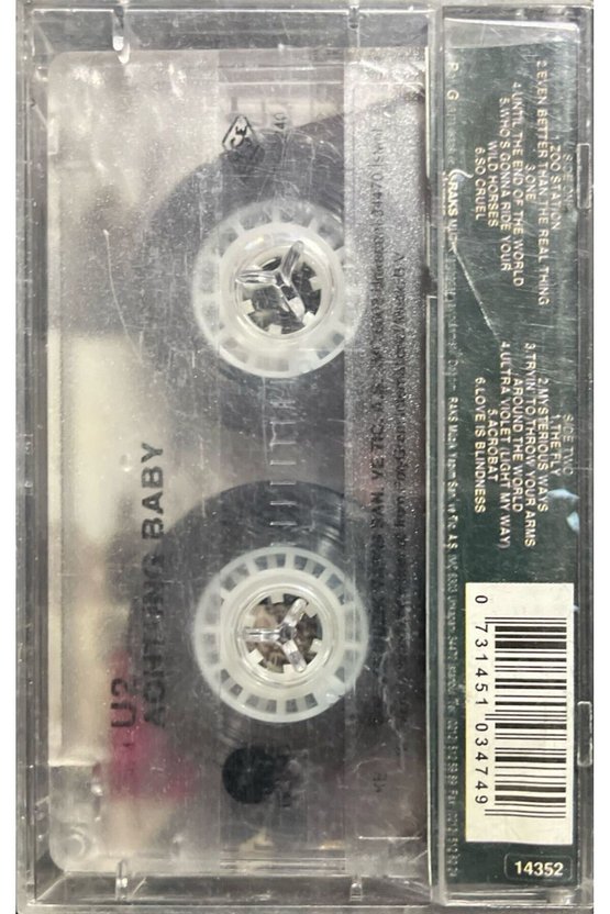 (Plak Değildir KASET tir) Kaset U2 Achtung Baby Kaset