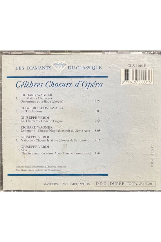 (Plak Değildir CD dir) CD Celebres Choeurs Dopera CD