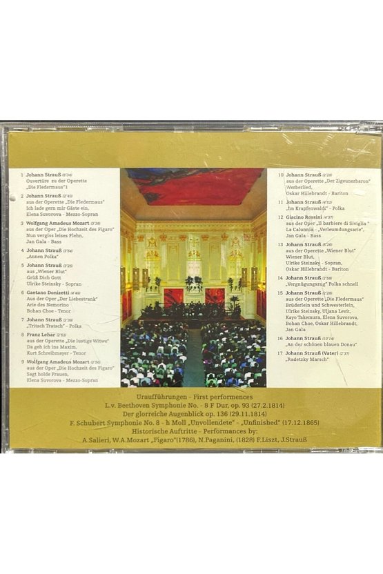 (Plak Değildir CD dir) CD Johann Strauss Wolfgang Amadeus Mozart Wiener Hofburgorchester CD