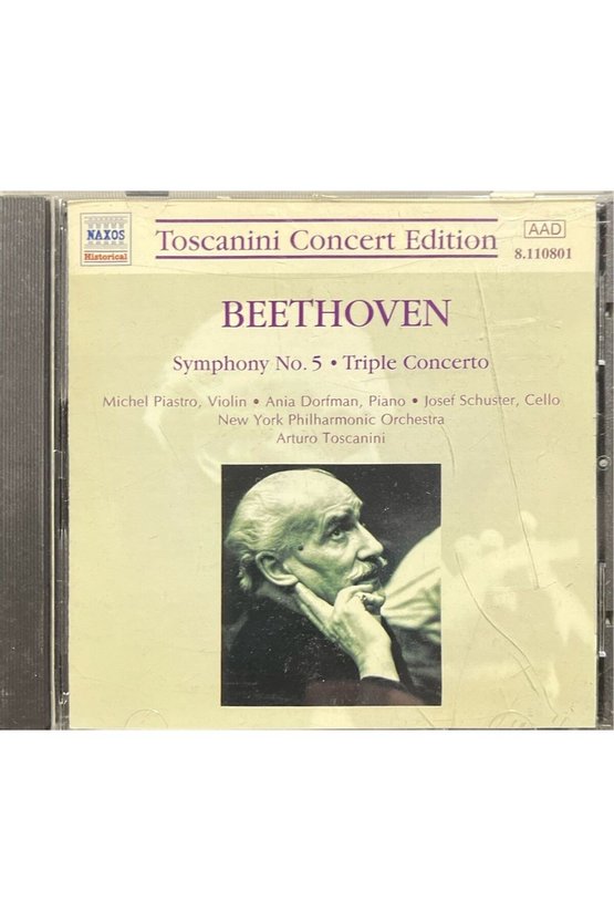 (Plak Değildir CD dir) CD Beethoven Symphony No.5 Triple Concerto CD