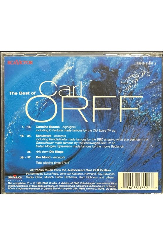 (Plak Değildir CD dir) CD The Best Of Carl Orrf CD